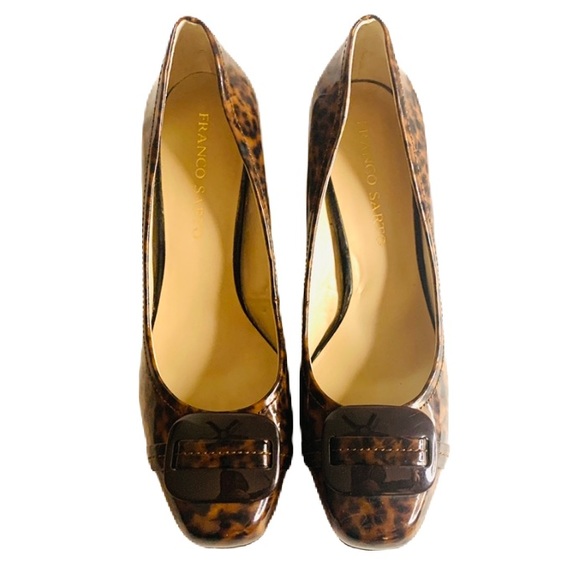 FRANCO SARTO Brown Glam Heels Size 9 - Picture 3 of 6